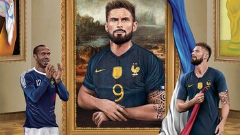 Giroud kini menyabet gelar top scorer Prancis dengan 52 gol. Dia mengalahkan Tierry Henry yang punya 51 gol. Foto: (Twitter)