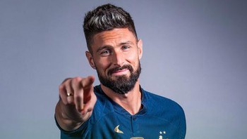 52 Gol! Itulah prestasi Giroud untuk menjadi top skorer sepanjang masa dari Tim Les Bleus. Foto: (Twitter)