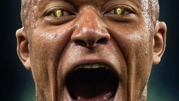 Mbappe nggak ada matinya. Bola matanya menatap ke tropi Piala Dunia. Sangar! Foto: (Twitter)