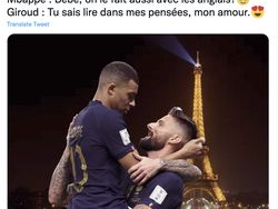 Meme Selebrasi Giroud dan Mbappe yang Membagongkan