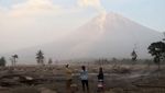 Penampakan Aliran Lahar Semeru di Desa Supit Urang