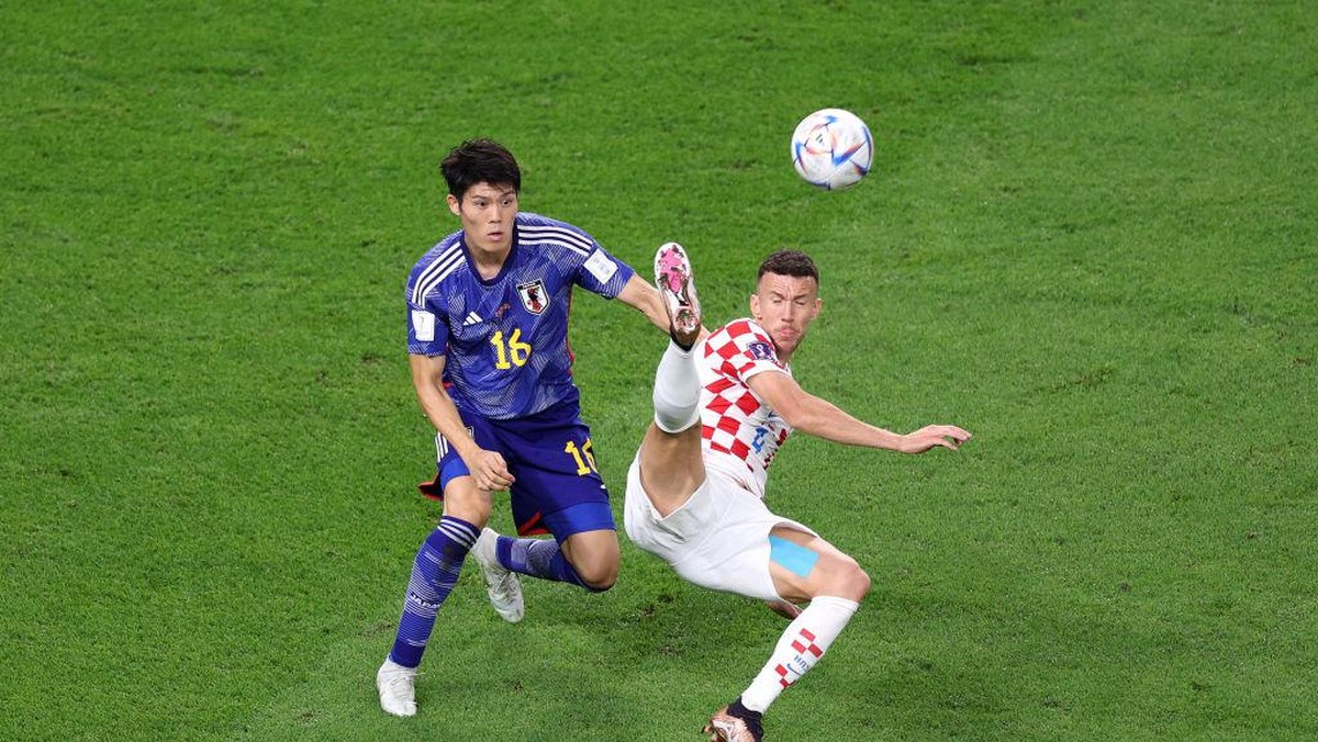 Jepang vs Kroasia selesai 1-1 di 90 menit, lanjut extra time (Getty Images/Elsa)