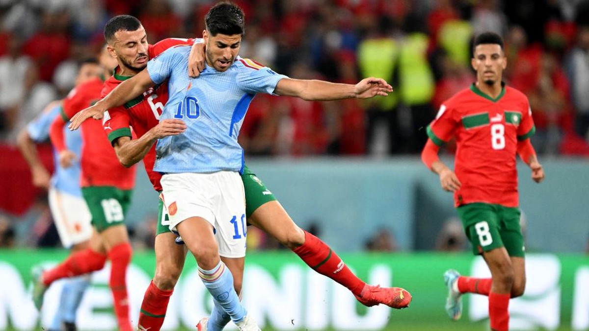 Maroko vs Spanyol masih 0-0 di babak pertama (Foto: dpa/picture alliance via Getty I/picture alliance)