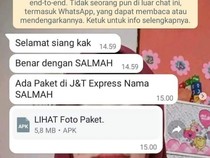 Awas! Modus Penipuan Klik Apk di WhatsApp Bisa Kuras Rekening Tabungan