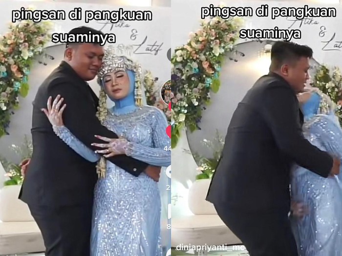 Beredar viral pengantin wanita pingsan ketika berada di atas pelaminan. Beredar viral pengantin wanita pingsan ketika berada di atas pelaminan.