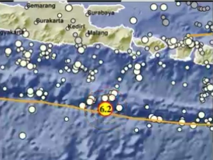 Gempa 6 Desember 2022 di Jember
