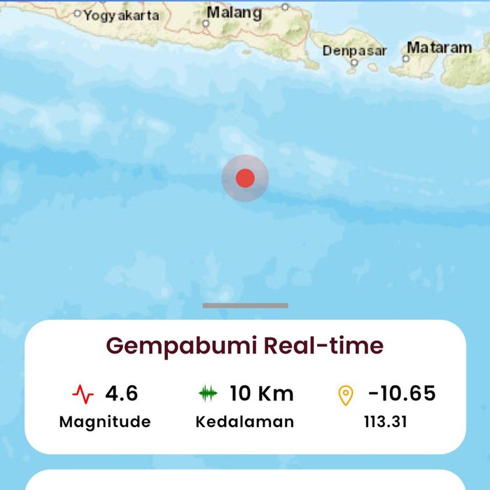 Gempa Susulan Di Jember Magnitudo Turun 4 1