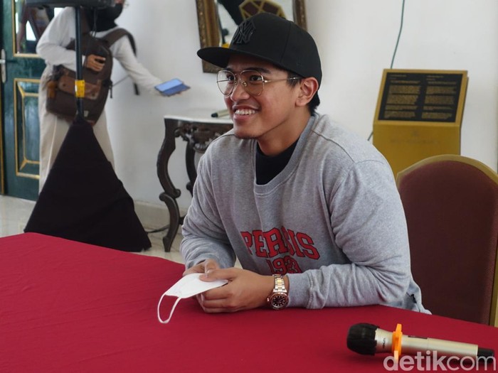 Kaesang Pangarep di Pendopo Royal Ambarrukmo, Sleman, DIY, Selasa (6/12/2022).