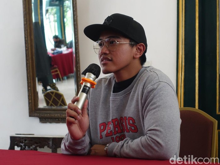 Kaesang Pangarep di Pendopo Royal Ambarrukmo, Sleman, DIY, Selasa (6/12/2022).