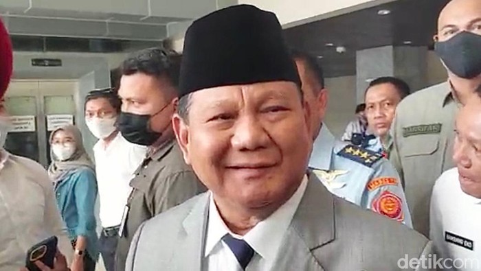 Menhan Prabowo Subianto (Firda Cynthia Anggrainy/detikcom).