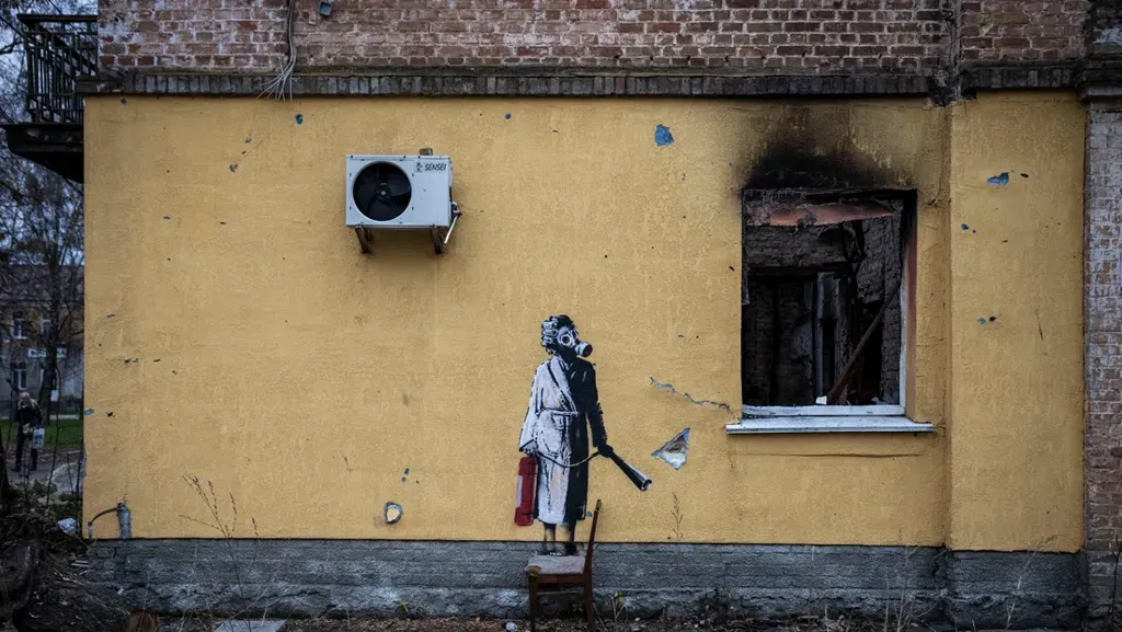 Pencuri Mural Banksy di Ukraina Terancam Hukuman 12 Tahun Penjara