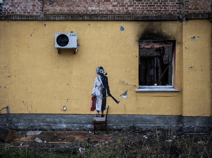 Mural Banksy di Ukraina