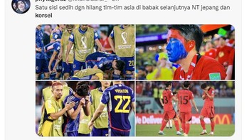 Sedih tim Asia tak melaju ke babak selanjutnya. Foto: Twitter