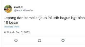Perjuangan Jepang dan Korsel sudah bagus sejauh ini. Foto: Twitter
