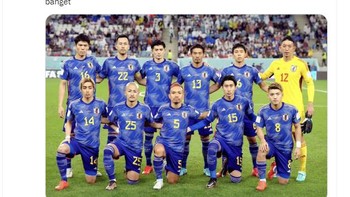 Perjuangan tim Jepang dan Korsel di Piala Dunia 2022 memang bikin takjub. Foto: Twitter