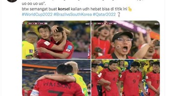 Semangat Korsel. Foto: Twitter