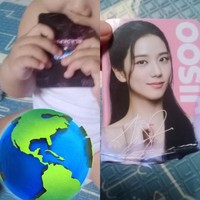 Nah kalau yang ini tulisan nama dan fotonya sudah benar. Sayangnya postcard tersebut malah diperlakukan dengan tidak benar sama si dedek. Akibat digigit-gigit sama si dedek, bagian bawah postcard-nya jadi artistik abis deh.. Foto: Twitter