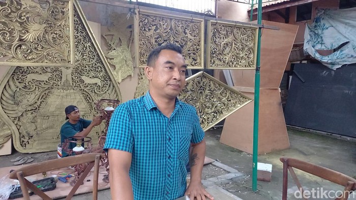 Owner Asmoro Decoration Ranu Asmoro (40) mengungkapkan ide di balik tema Mataram Islam acara Tasyakuran Pernikahan Kaesang Pangarep dan Erina Gudono, Selasa (6/112/2022).