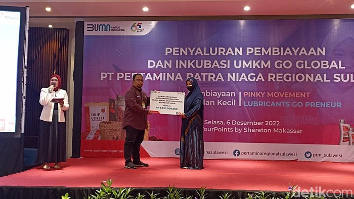Pertamina salurkan Rp 1,9 M dana pembiayaan untuk UMKM di Sulsel.