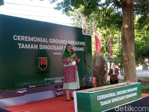 Groundbreaking Taman Simpang Lima Kedua Semarang, Target Rampung Maret 2023