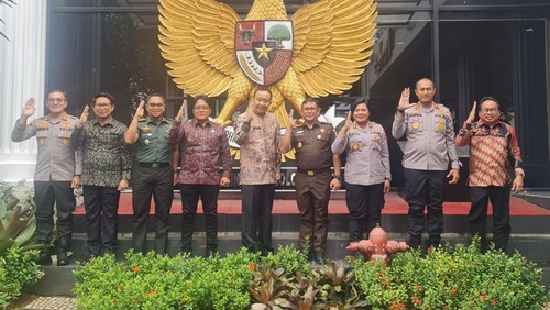 Dandim 1611/Badung Kolonel Inf Dody Triyo Hadi, S.Sos., M.Si. bersama Bupati Badung Nyoman Giri Prasta dan Forkopimda Kabupaten Badung melaksanakan Studi Komprehensif ke BPIP RI di Jakarta