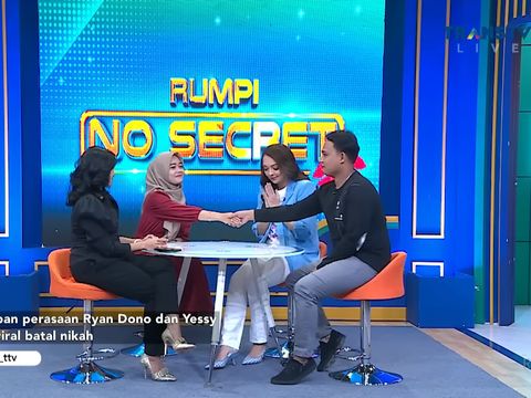 Yessy dan Ryan Dono bertemu di program acara Rumpi, Trans Tv.