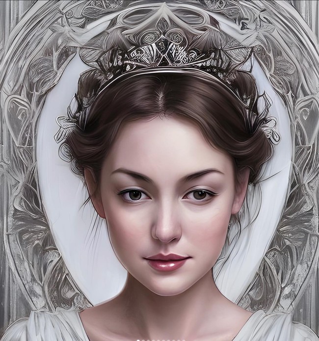 Memiliki paras bule yang cantik di kehidupan nyata, begini AI Avatar ala Rianti Cartwright. Jadi terlihat semakin cantik bak seorang ratu dengan mahkota di kepalanya. Foto: Instagram