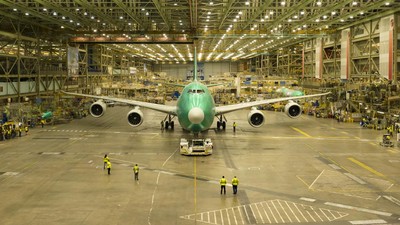 Potret Pesawat Jumbo B747 Terakhir Keluar Pabrik