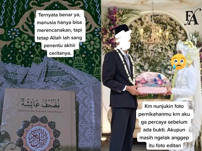 Wanita ini mengunggah kisahnya yang batal nikah, calon suami malah menikah dengan wanita lain. Foto: Dok. TikTok @nuruul.nm. Wanita ini mengunggah kisahnya yang batal nikah, calon suami malah menikah dengan wanita lain. Foto: Dok. TikTok @nuruul.nm.