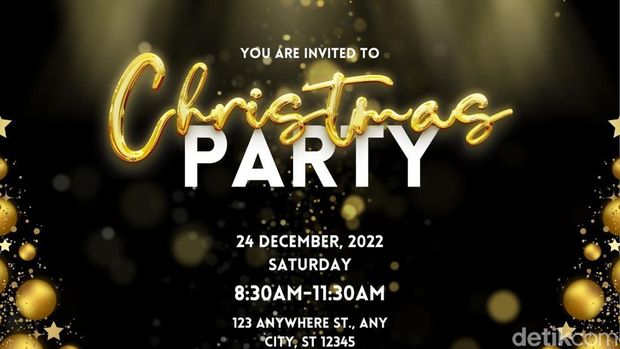 Contoh undangan Natal