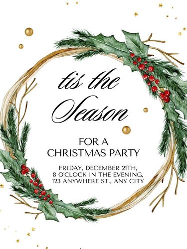 Contoh undangan Natal