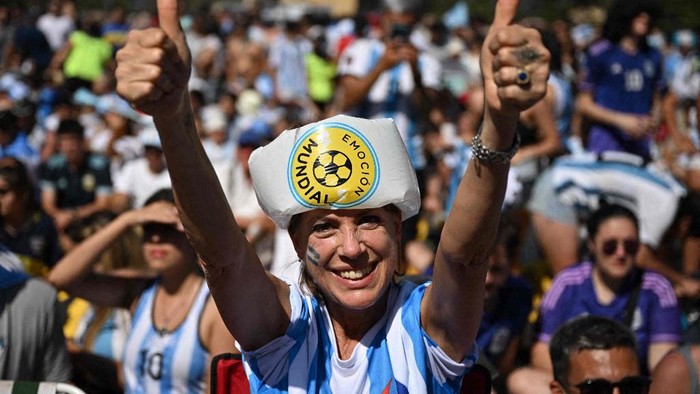 Fans Argentina di Piala Dunia 2022