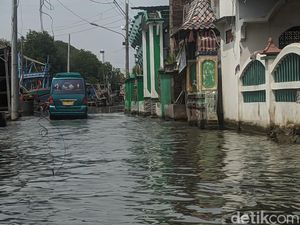 Jalan-Rumah di Desa Purworejo Demak Banjir Rob, Warga: Langganan