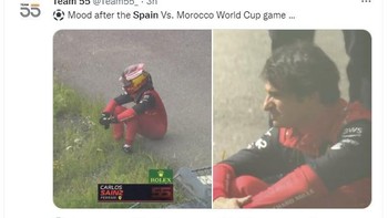 Reaksi abis nonton Spanyol. Foto: Twitter