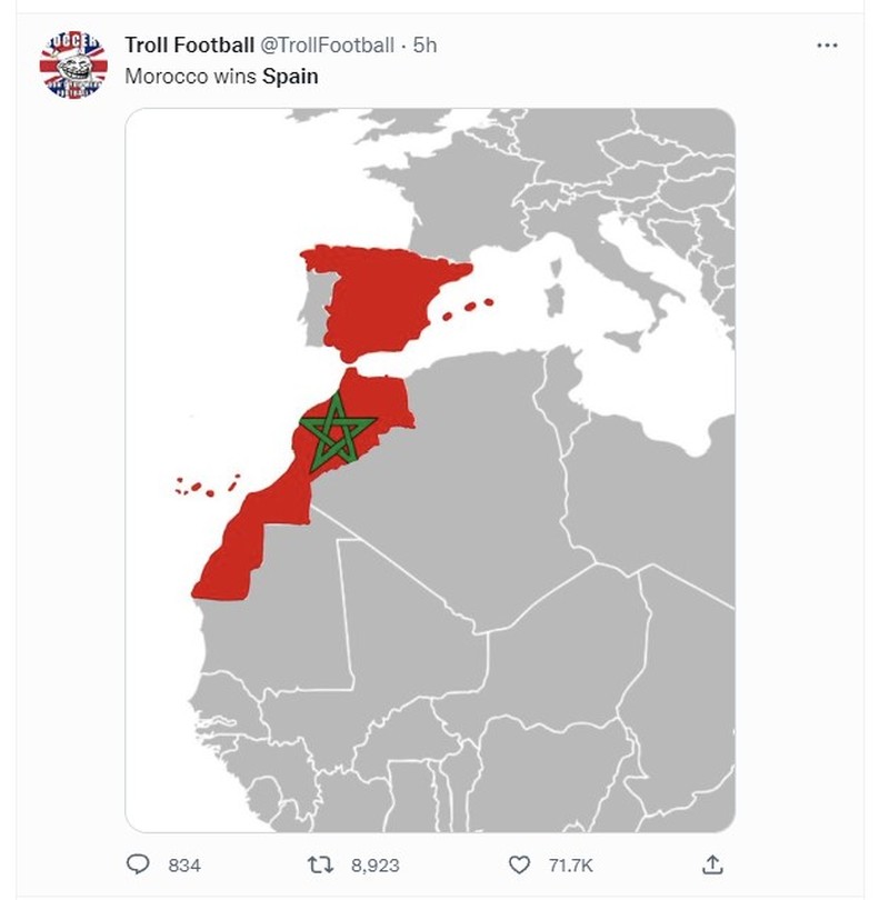 Meme Kocak Spanyol Maroko