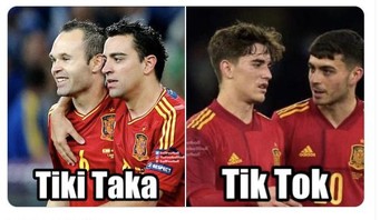 Tim Spanyol anak TikTok. Foto: Twitter