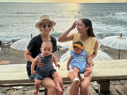 7 Potret Nikita Willy Liburan di Bali Bareng Adik, Kompak Sambil Momong Anak