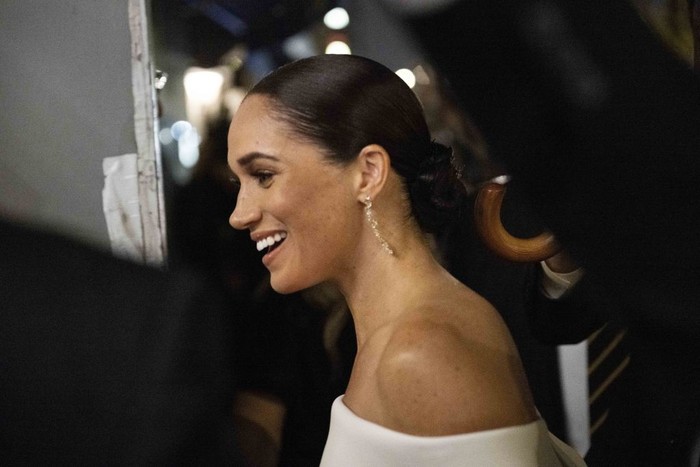 Prince Harry, Duke of Sussex, and Megan, Duchess of Sussex, arrive for the 2022 Ripple of Hope Award Gala at the New York Hilton Midtown Manhattan Hotel in New York City on December 6, 2022. (Photo by ANGELA WEISS / AFP) (Photo by ANGELA WEISS/AFP via Getty Images)