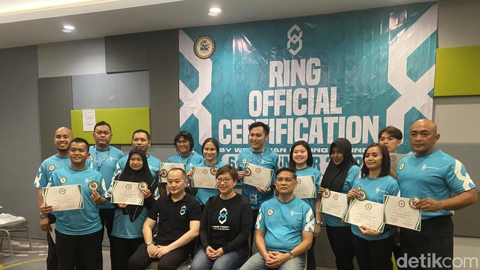 Sertifikasi Perangkat Pertandingan Tinju WBC Asia yang dilakukan XBC Sportech, Rabu (7/12/2022)