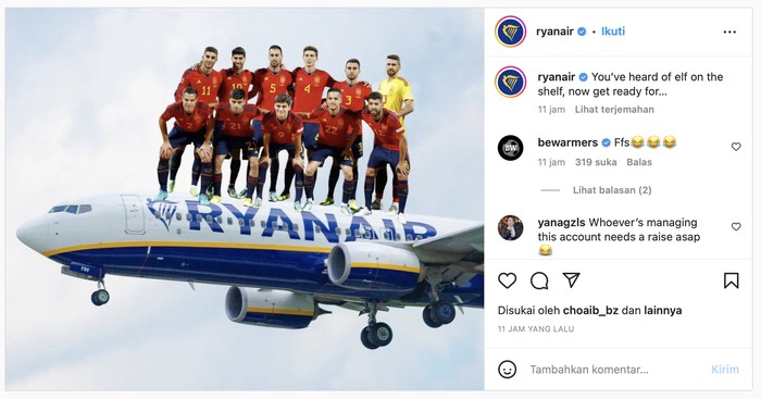 Spanyol diejek Ryanair