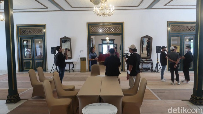 Suasana di Pendopo Agung Royal Ambarrukmo, Sleman, DIY, jelang pernikahan Kaesang dan Erina, Rabu (7/12/2022). Suasana di Pendopo Agung Royal Ambarrukmo, Sleman, DIY, jelang pernikahan Kaesang dan Erina, Rabu (7/12/2022).