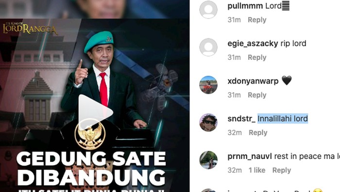 Postingan terakhir Raden Rangga atau Lord Sunda Empire.