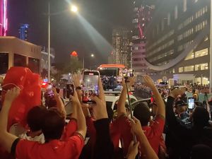 Sambutan Meriah Suporter Maroko untuk Atlas Lions yang Taklukkan Spanyol