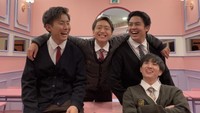 Waseda Boys bukan sembarang nama dalam industri kreatif. Pria asal Jepang dan Indonesia terdiri dari Jerome Polin, Yusuke Sakazaki, Ryoma Otsuka, dan Tomohiro Yamashita.  Foto: Courtesy of Waseda Boys/ Mantappu