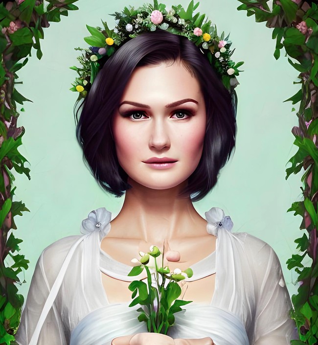 Melalui akun Instagram pribadinya Rima Melati tampak mengunggah beberapa foto AI Avatar dirinya. Salah satunya foto Rima yang terlihat makin cantik bak dewi dengan mengenakan mahkota bunga. Foto: Instagram