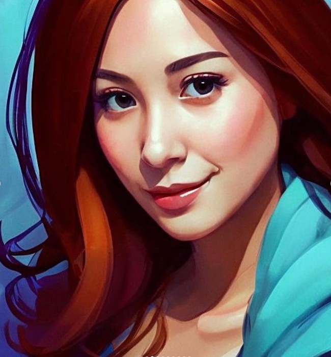 Begini tampilan Nagita Slavina jika wajahnya diubah menjadi AI Avatar. Jadi berambut merah dan berpipi tirus, penampilan AI Avatar milik Nagita tampak begitu cantik dan memukau. Foto: Instagram