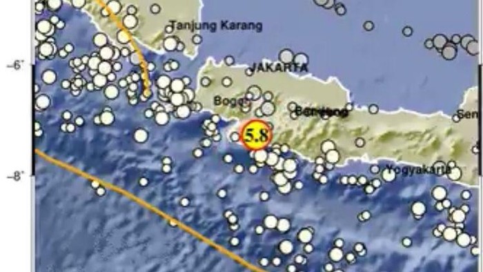Gempa 8 Desember 2022 di Sukabumi