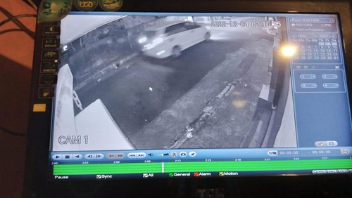 Hasil rekaman CCTV di salah satu rumah yang berdekatan dengan lokasi pencurian, di Desa Batuagung, Kecamatan Jembrana, Kabupaten Jembrana. Foto: Istiwema