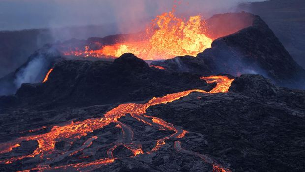 Ilustrasi Lava Pijar