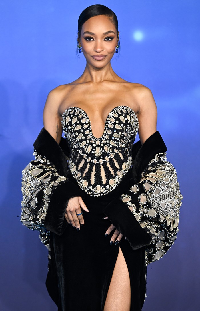 LONDON, ENGLAND - DECEMBER 06: Jourdan Dunn attends the 